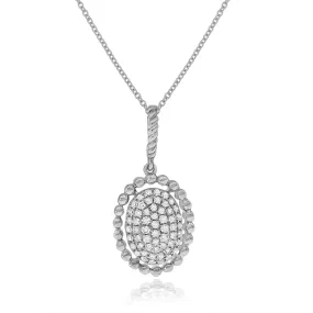 0.24ct Diamond Pendant set in 14KT White Gold / P13911