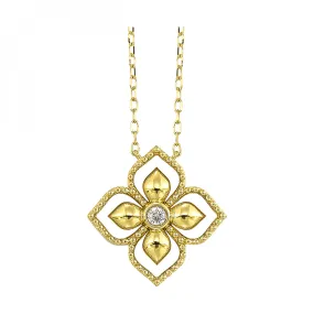 14K Yellow Gold 1/20cttw Diamond Pendant