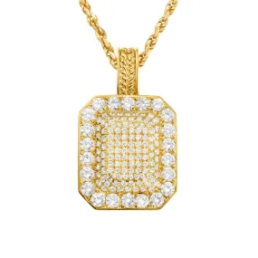 14k Yellow Gold Diamond Classic Pendant 3.5 Ctw