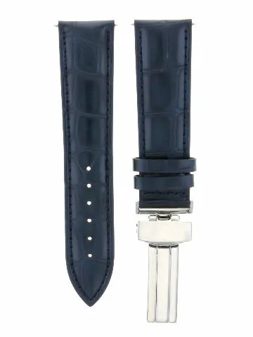 18MM LEATHER WATCH STRAP BAND BUCKLE FOR INVICTA RUSSIAN WATCH DARK DARK BLUE