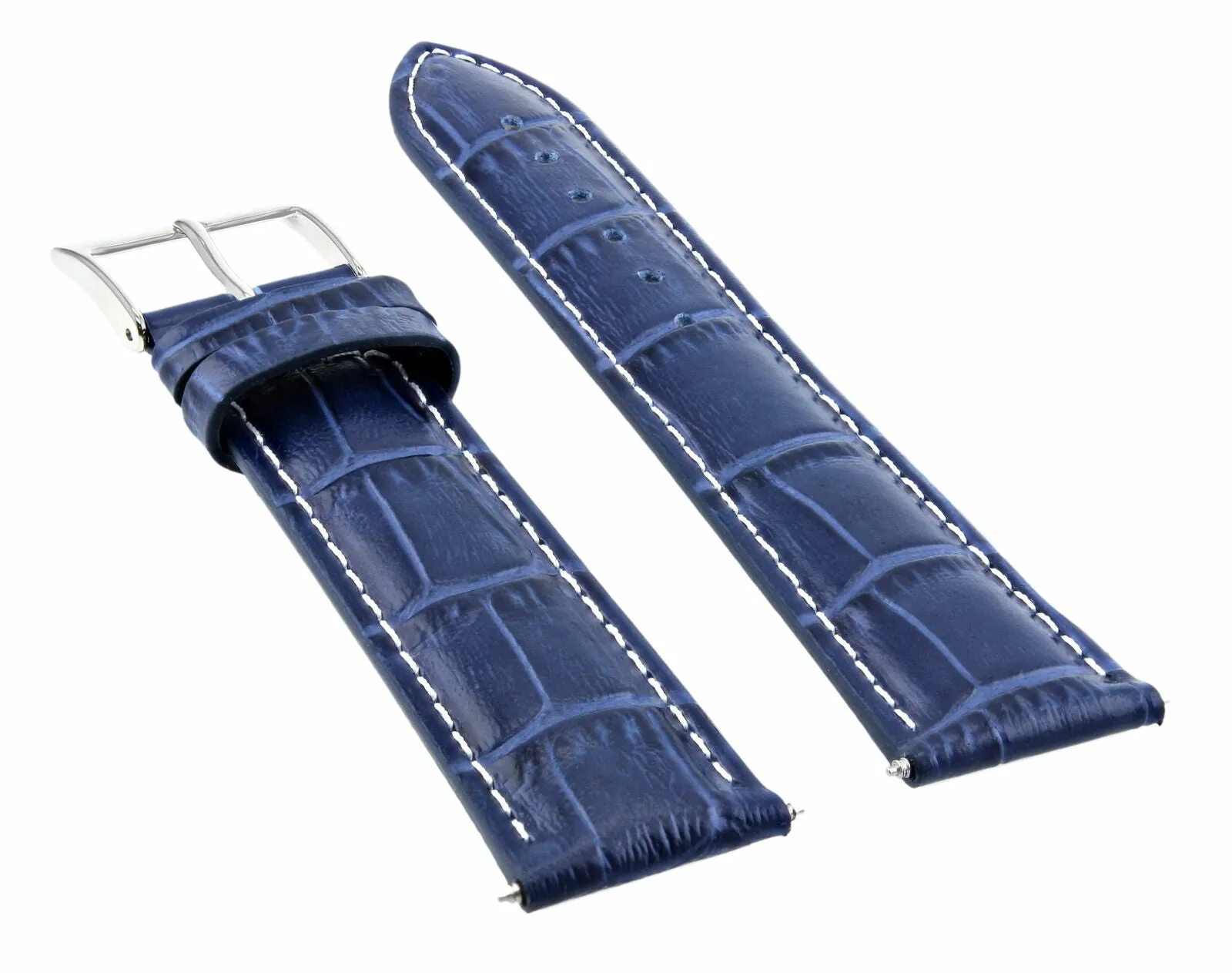 18MM/16MM ITALIAN LEATHER WATCH STRAP BAND FOR FRANCK MULLER 5850 WATCH BLUE WS