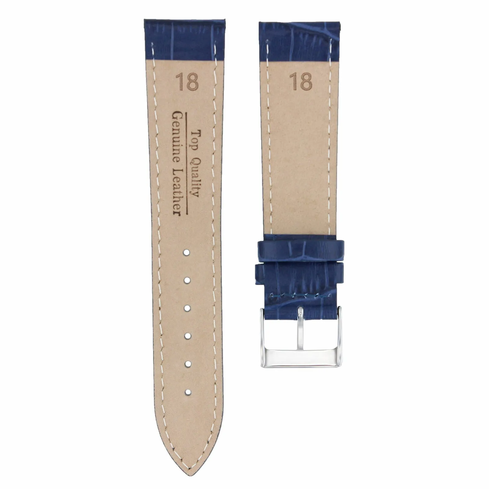 18MM/16MM ITALIAN LEATHER WATCH STRAP BAND FOR FRANCK MULLER 5850 WATCH BLUE WS