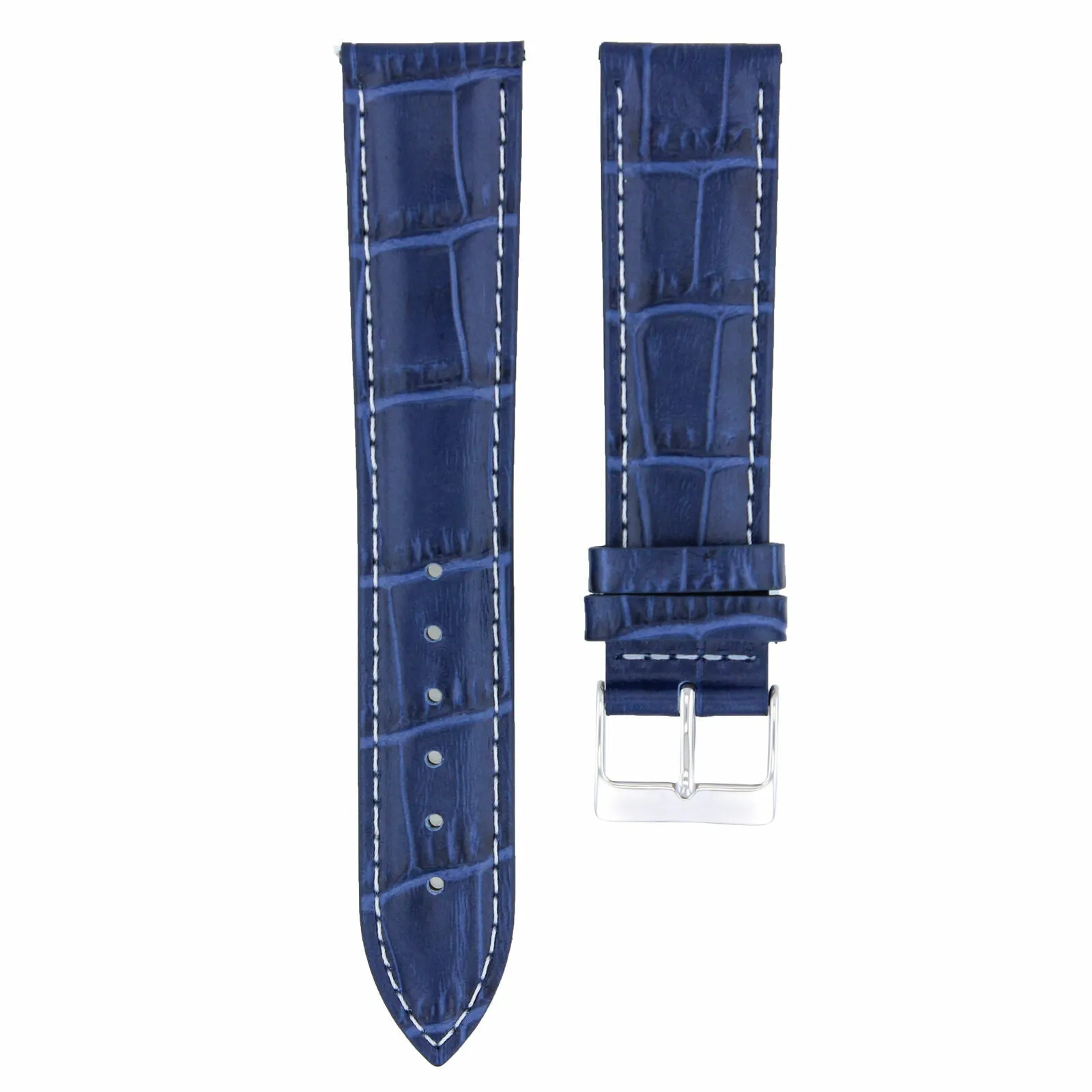 18MM/16MM ITALIAN LEATHER WATCH STRAP BAND FOR FRANCK MULLER 5850 WATCH BLUE WS