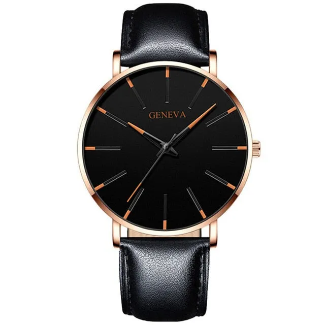2020 Minimalist Men's Fashion Ultra Thin Watches