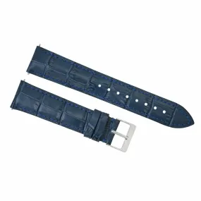 22MM FOR PATEK PHILLIPE WATCH LEATHER WATCH BAND STRAP BLUE 22/18MM LONG