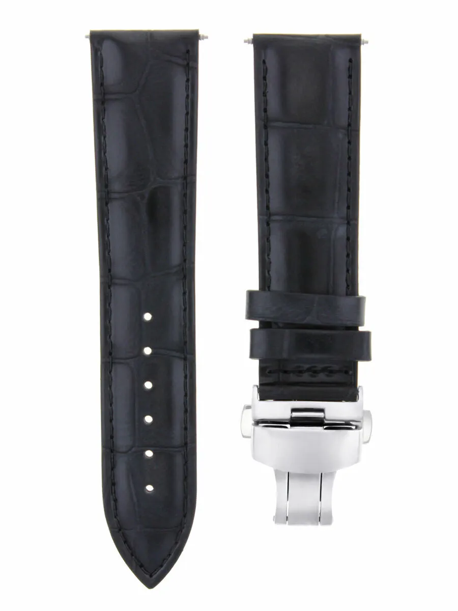 23MM LEATHER WATCH BAND STRAP FOR CITIZEN ECO DRIVE BLUE ANGELS AT8020-03L BLACK