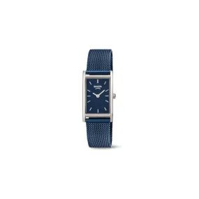 3304-01 - Ladies Titanium Blue Square Dial Watch