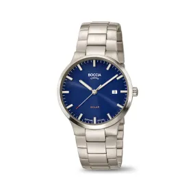 3652-02 -  Mens Solar Titanium Dress Watch