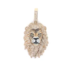 3D Diamond Lion Pendant