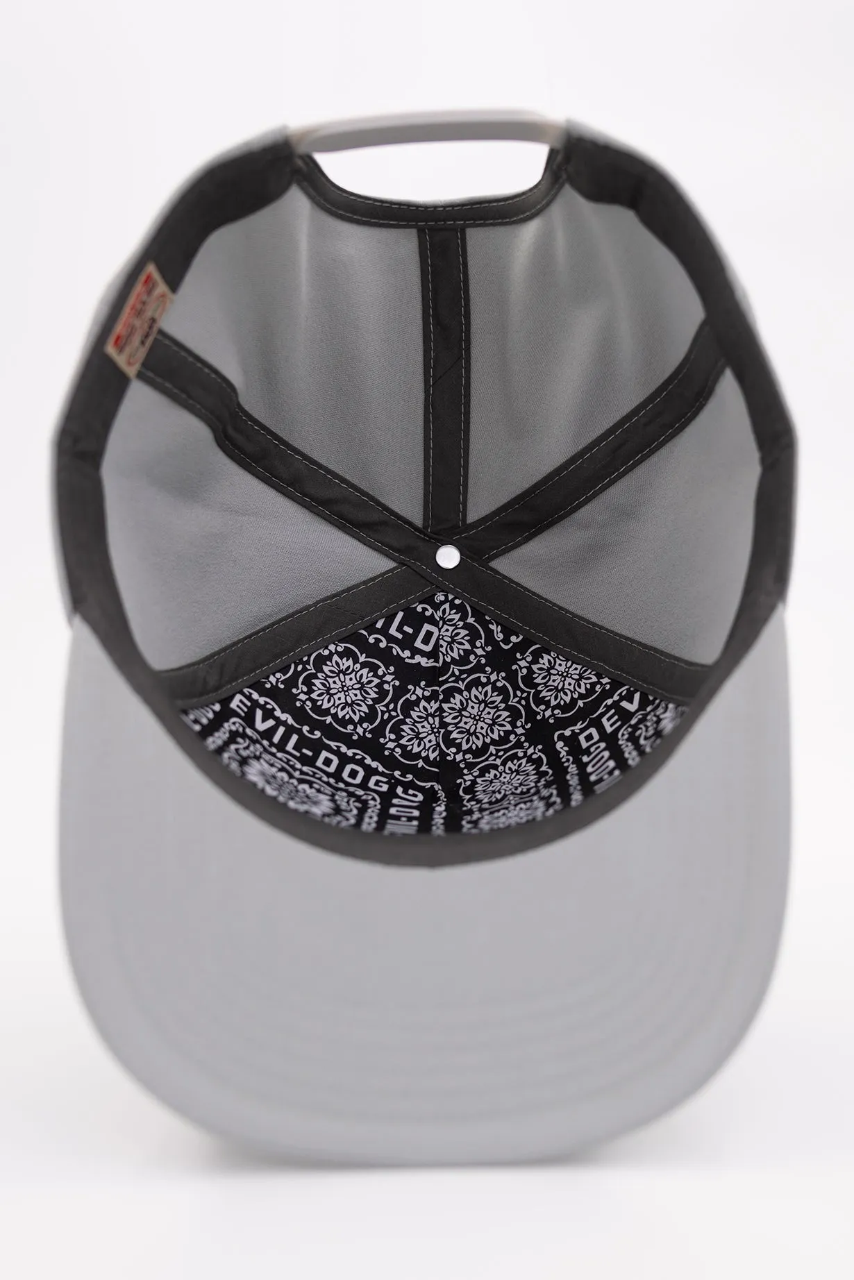 5 Panel Adjustable Cap - Gray Bulldog