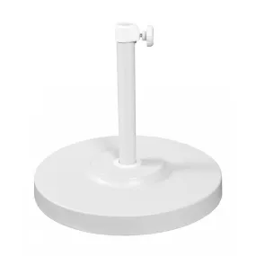 50 LBS Umbrella Base with Steel Cover - Concrete White