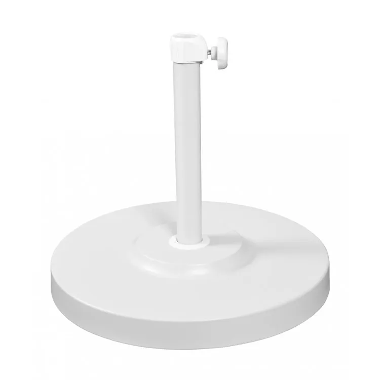 50 LBS Umbrella Base with Steel Cover - Concrete White