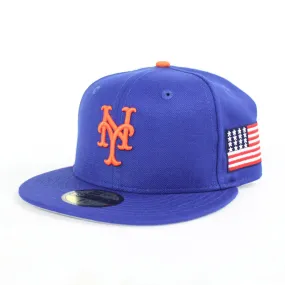 911 New York Mets 2001 New Era 59Fifty Fitted Hat (Sept 11 Gray Under Brim)