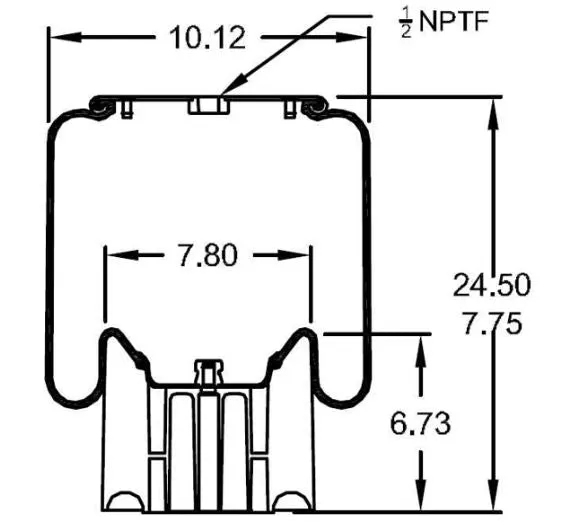 Air Bag Spring Replacement for Kenworth C811011, C81-1011