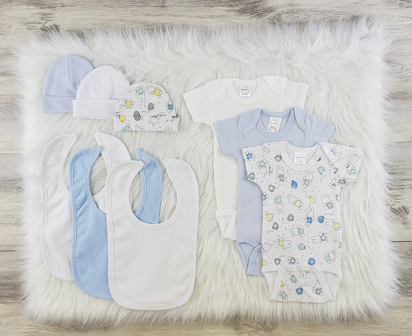 Bambini 9 Pc Layette Baby Clothes Set