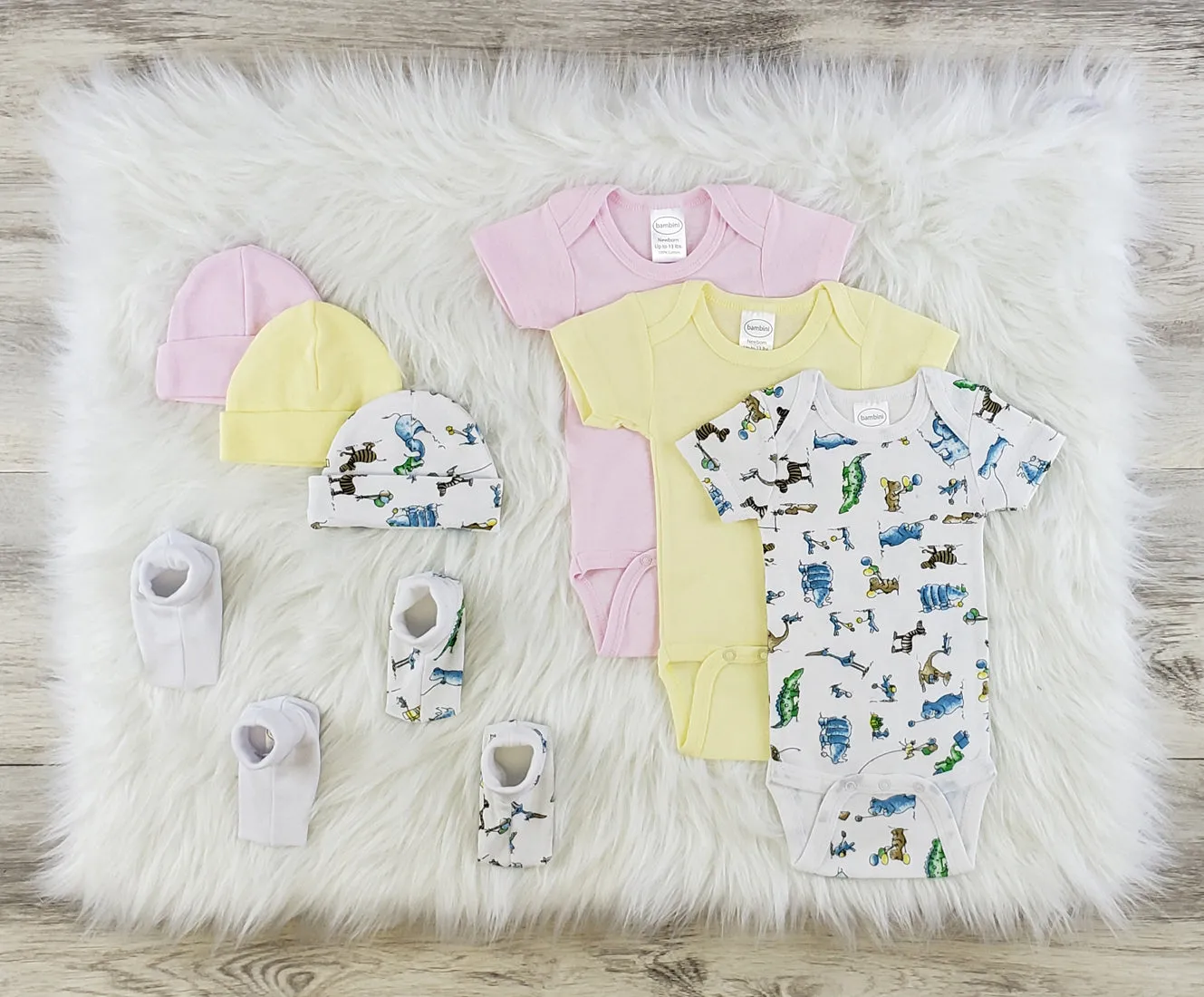 Bambini 9 Pc Layette Baby Clothes Set