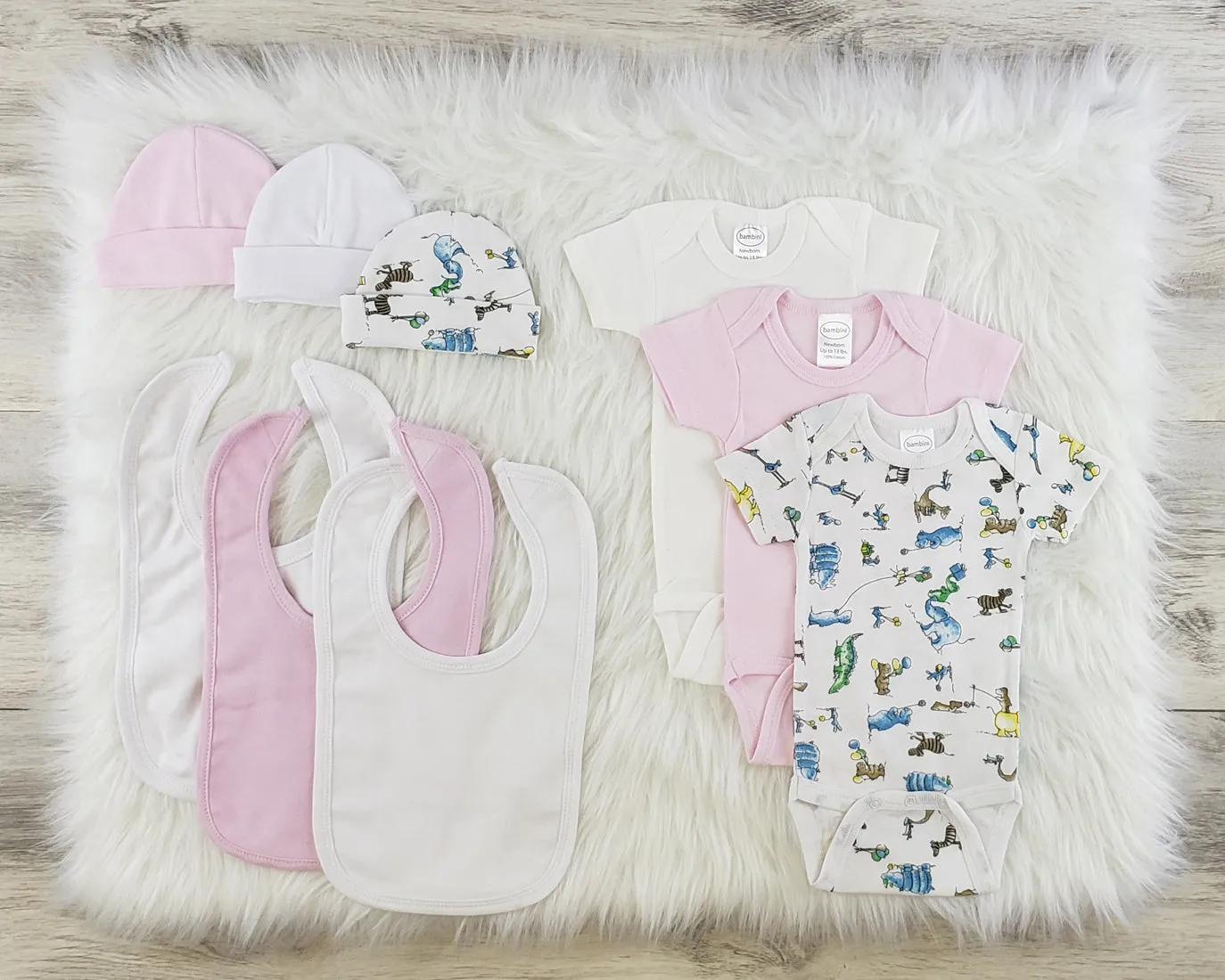 Bambini 9 Pc Layette Baby Clothes Set