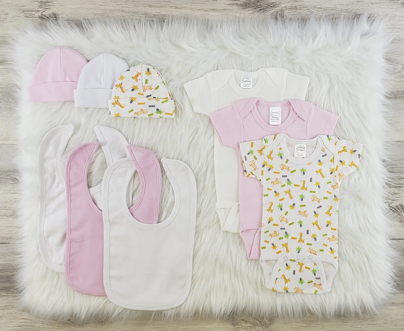 Bambini 9 Pc Layette Baby Clothes Set