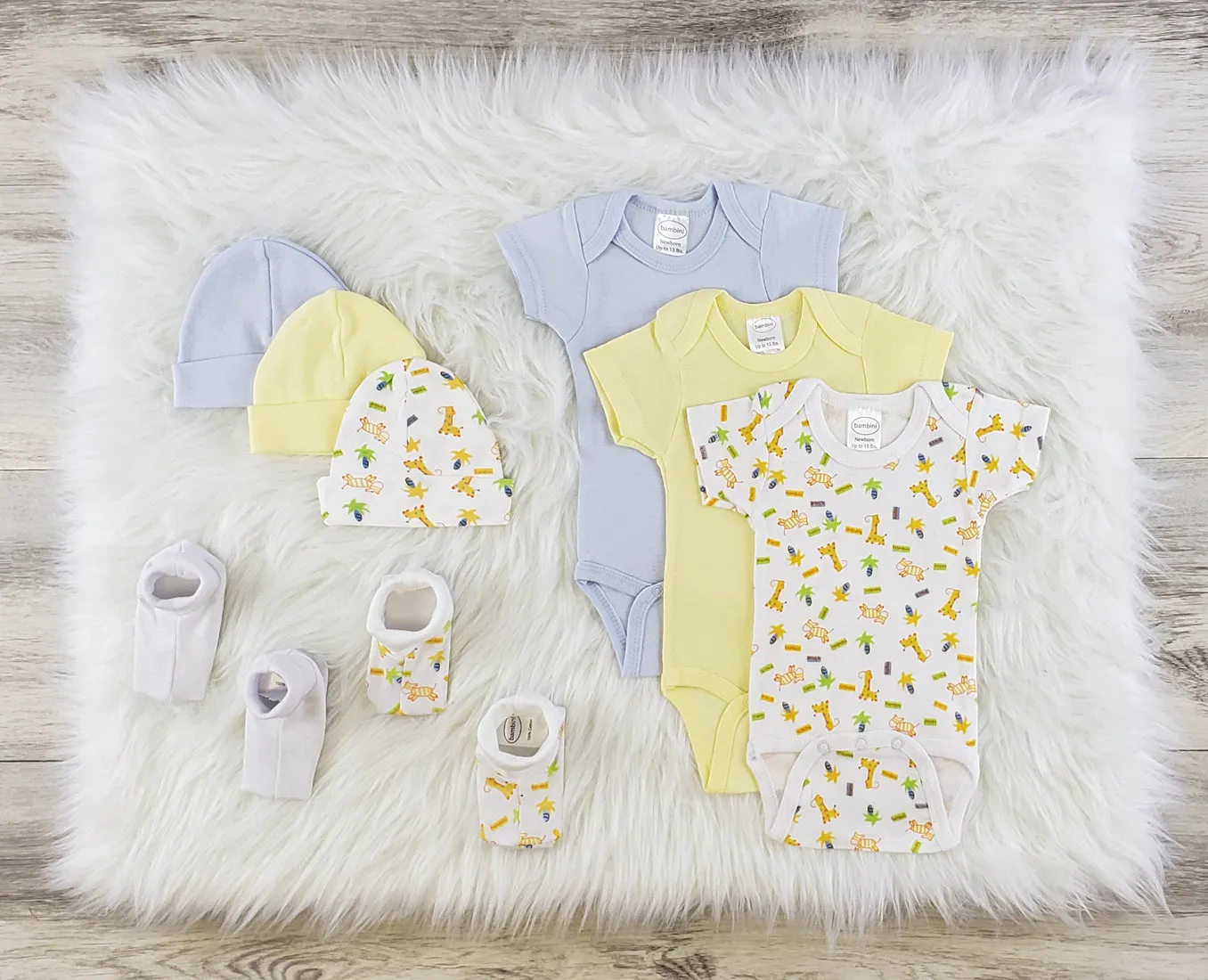 Bambini 9 Pc Layette Baby Clothes Set