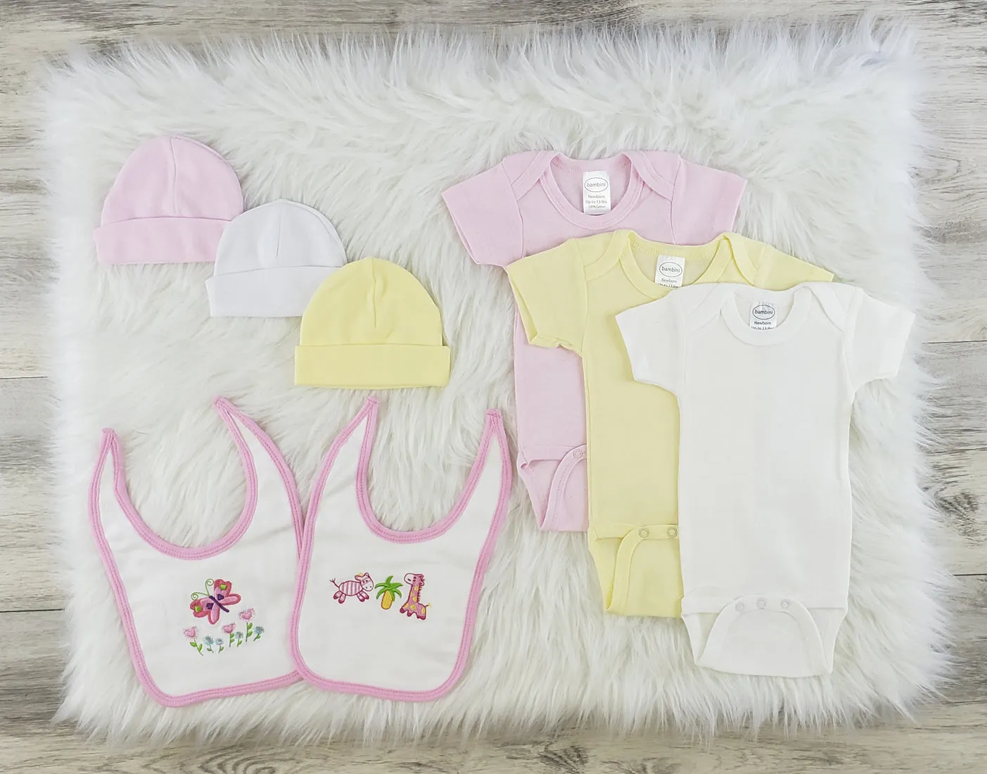 Bambini 9 Pc Layette Baby Clothes Set