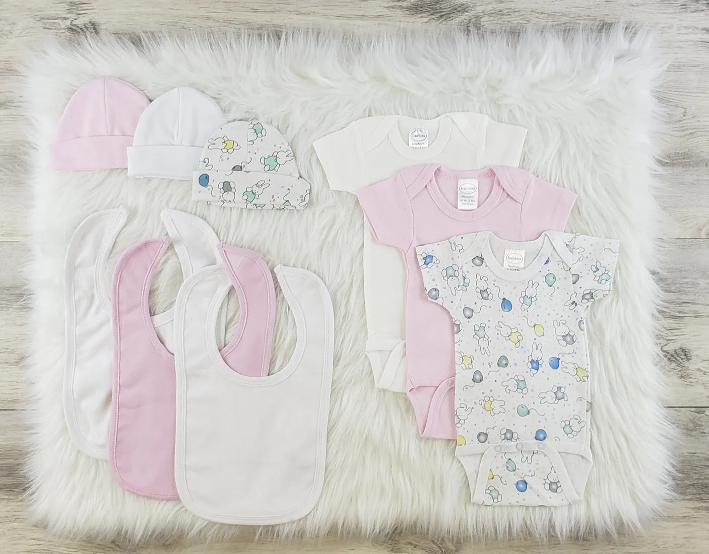 Bambini 9 Pc Layette Baby Clothes Set