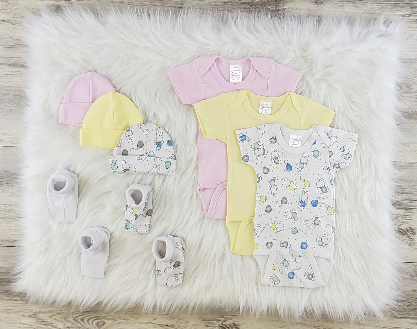 Bambini 9 Pc Layette Baby Clothes Set