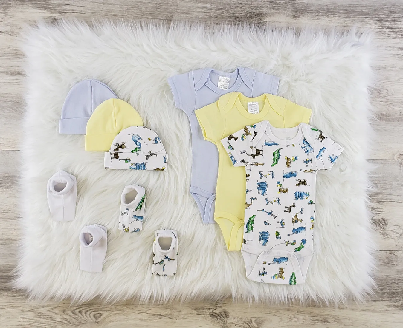 Bambini 9 Pc Layette Baby Clothes Set