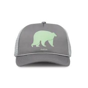 Bear Foam Trucker Hat - Gray/Light Gray
