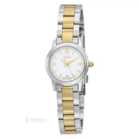 Beautiful Affordable Twotone Stainless Steel 12 mm Watch Band Replacement 508937-47-23-50_K0024217