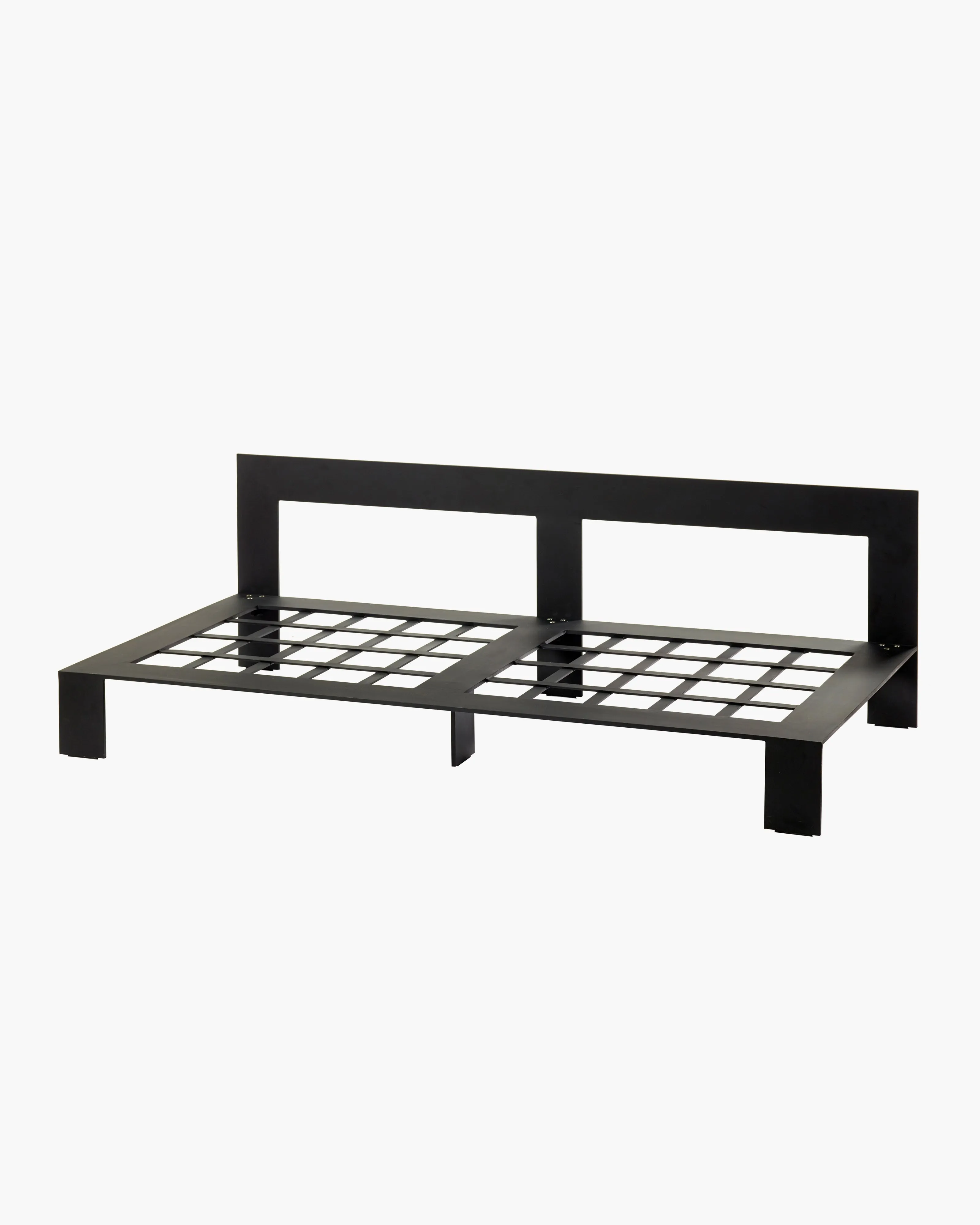 Bench two seater incl cushion indoor charcoal