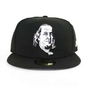 Benjamin Franklin New Era 59fifty Fitted Hat (Black Gray Under Brim)