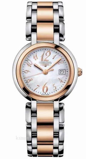 Best Buy Stainless Steel And 18Ct Rose Gold Wristwatch Band L8.110.5.83.6_K0002107