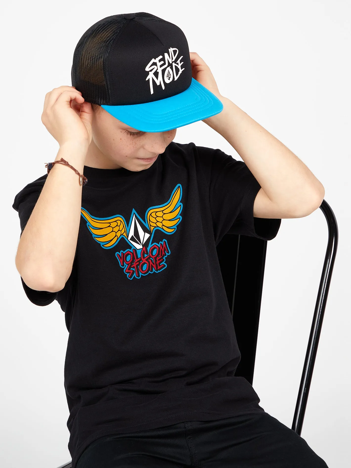Big Boys Caiden Trucker Hat - Camper Blue