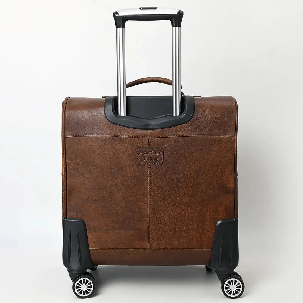 Birmingham Hand Tooled Leather Suitcase