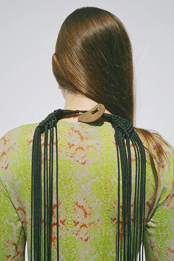 Black Handmade Statement Necklace