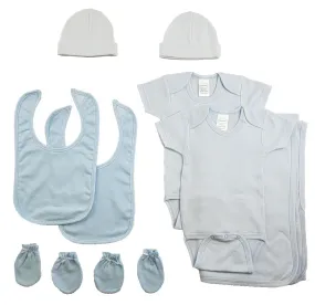 Blue Boys 9 Piece Layette Set