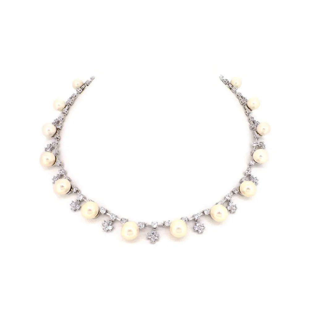 BMN98127 - Shell Pearl Necklace - Statement Necklace