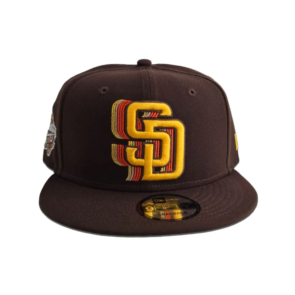 Brown San Diego Padres Gray Bottom 1998 World Series Side Patch New Era 9Fifty Snapback