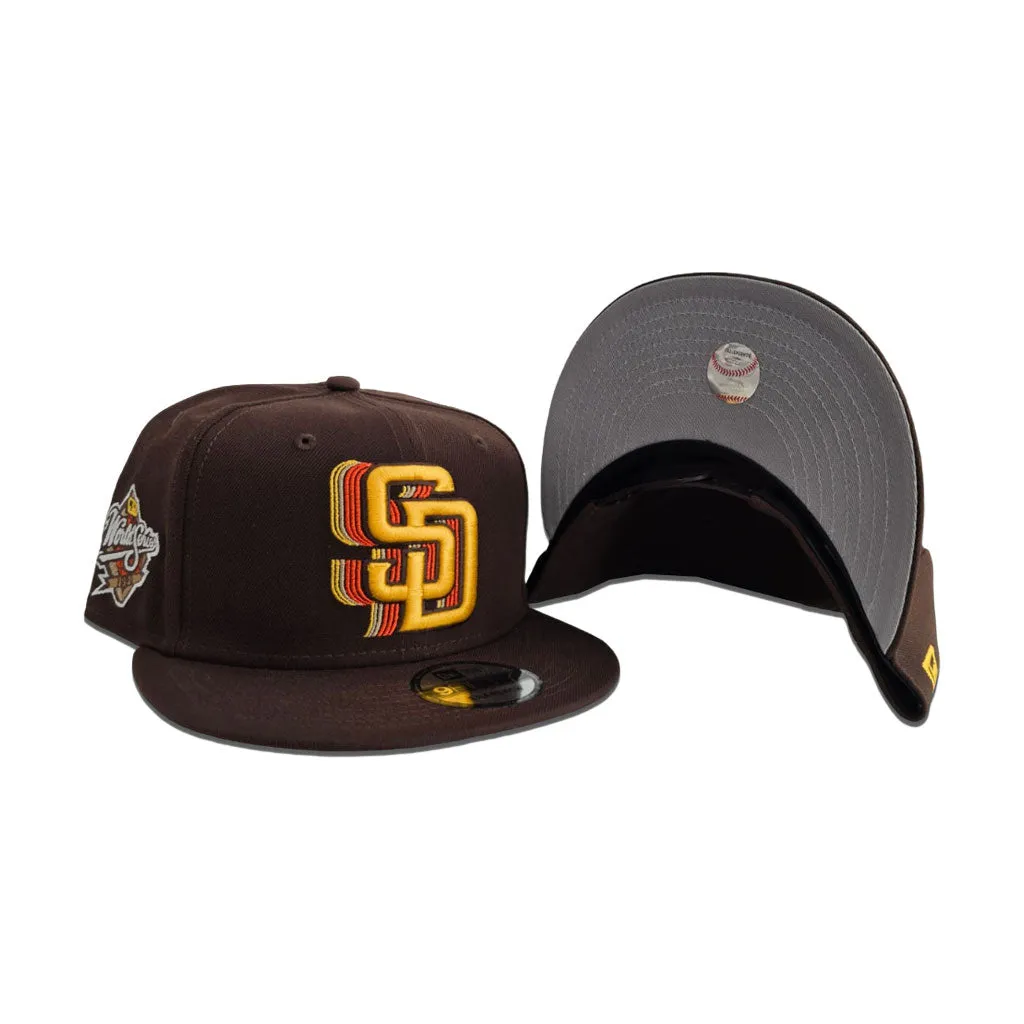 Brown San Diego Padres Gray Bottom 1998 World Series Side Patch New Era 9Fifty Snapback