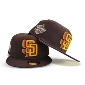 Brown San Diego Padres Gray Bottom 1998 World Series Side Patch New Era 9Fifty Snapback