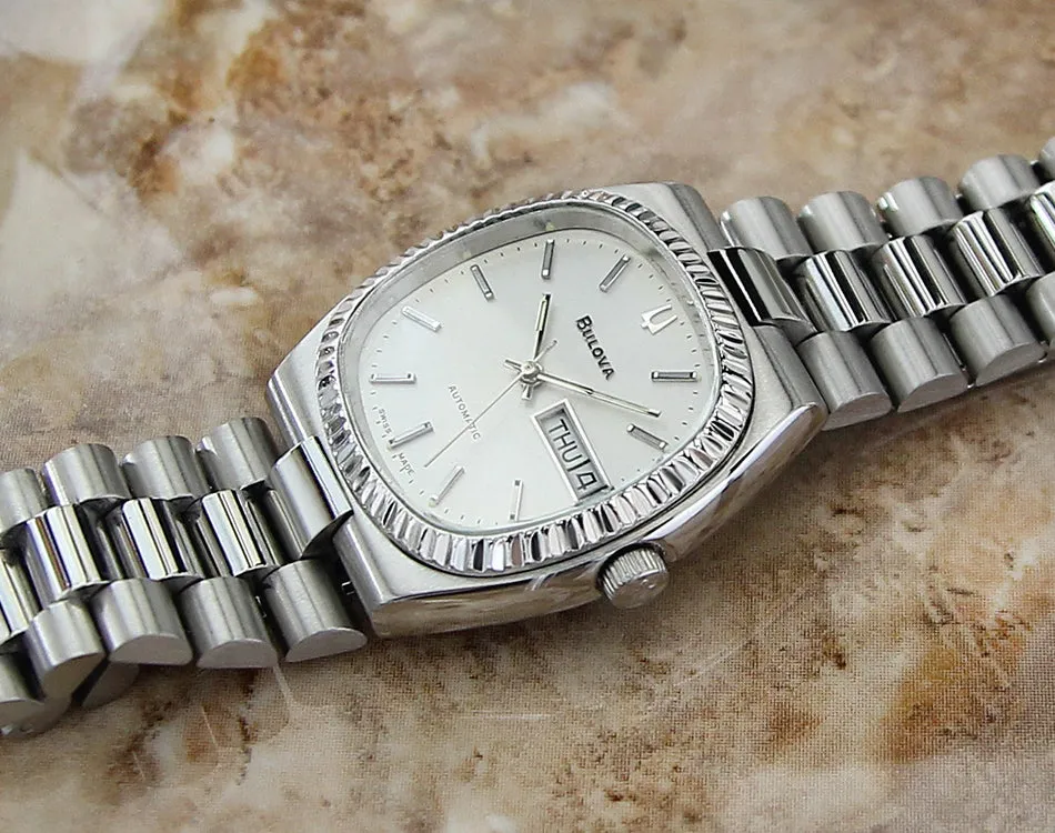 Bulova N9 Swiss Made Day Date Auto Mens 36mm 1975 Watch
