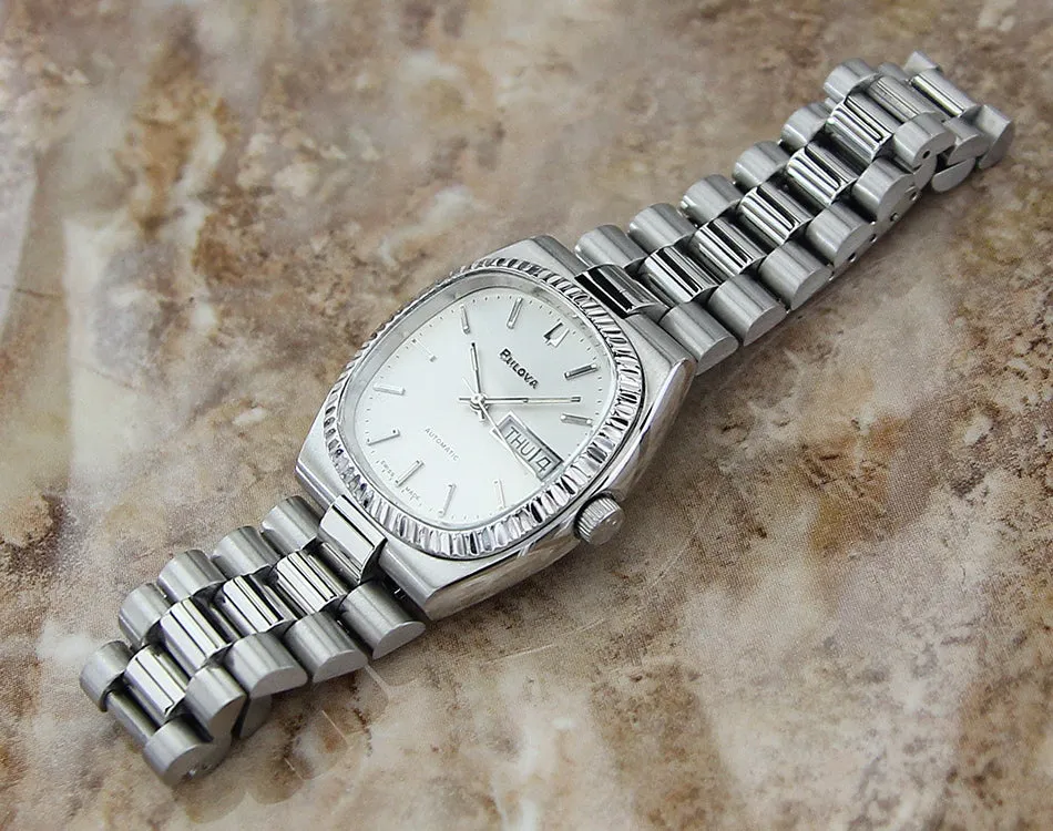 Bulova N9 Swiss Made Day Date Auto Mens 36mm 1975 Watch