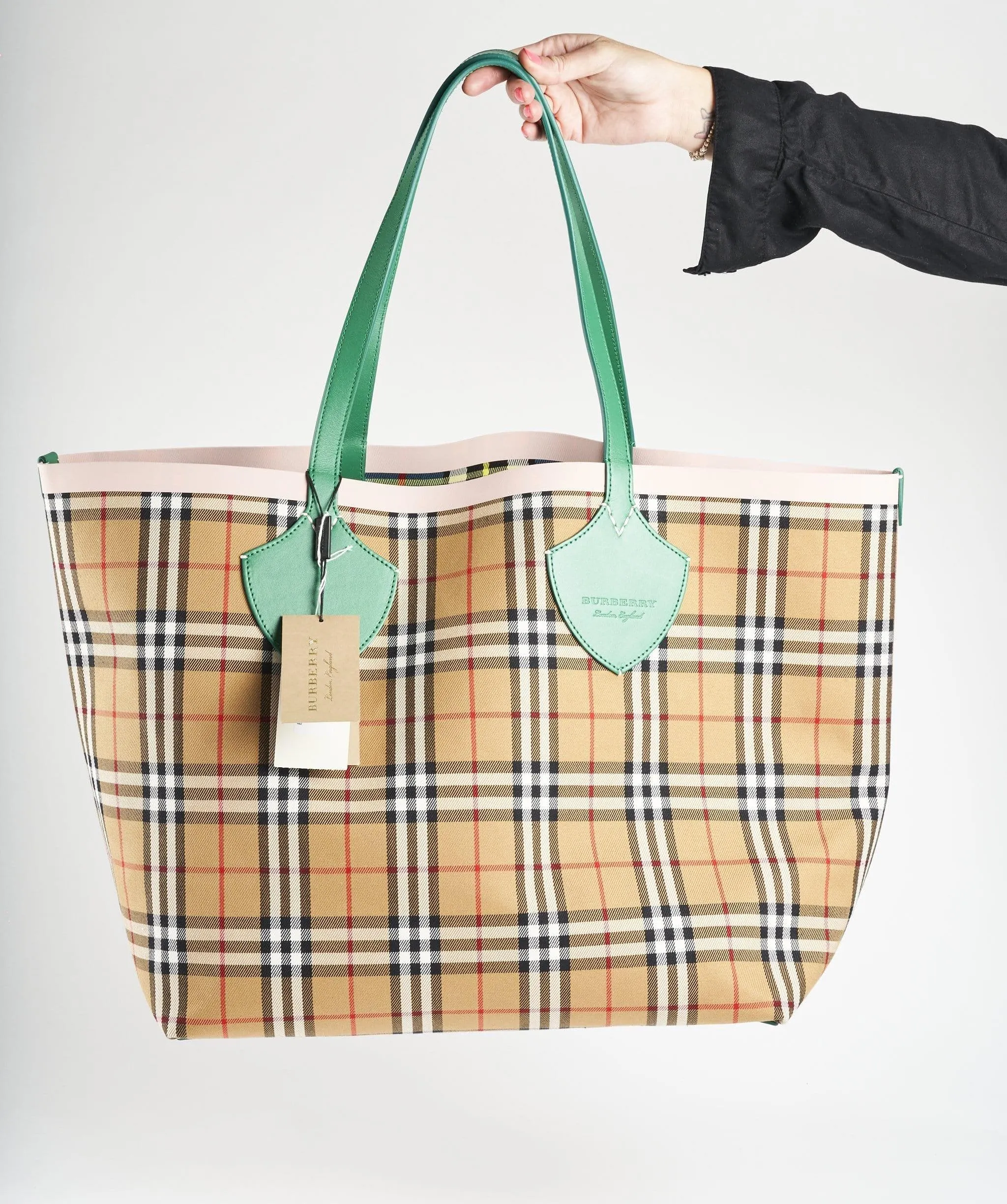 Burberry XL reversible tote