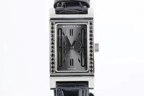 Bvlgari Rettangolo RT39 S Factory Black Diamonds 21mm Ladies Watch
