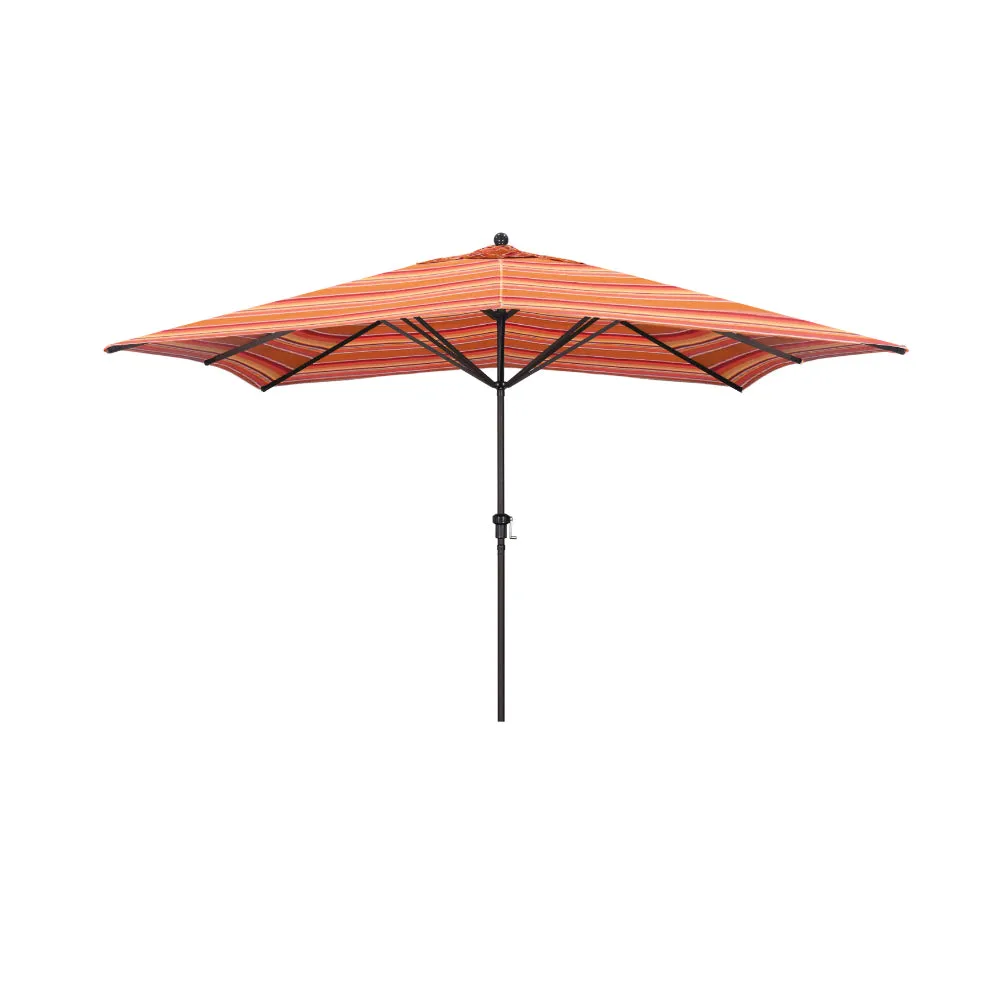 California Umbrella 11' Tahoe Series Patio Umbrella With Bronze Aluminum Pole Aluminum Ribs  Crank Lift With Sunbrella Fabric