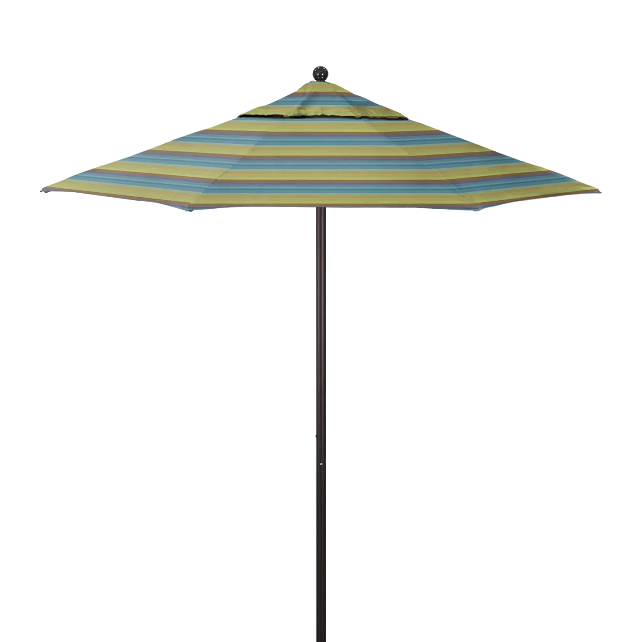 California Umbrella Venture Series 7.5 ft Commercial Patio Umbrella: Robust Aluminum Frame with Push Lift and Fiberglass Ribs