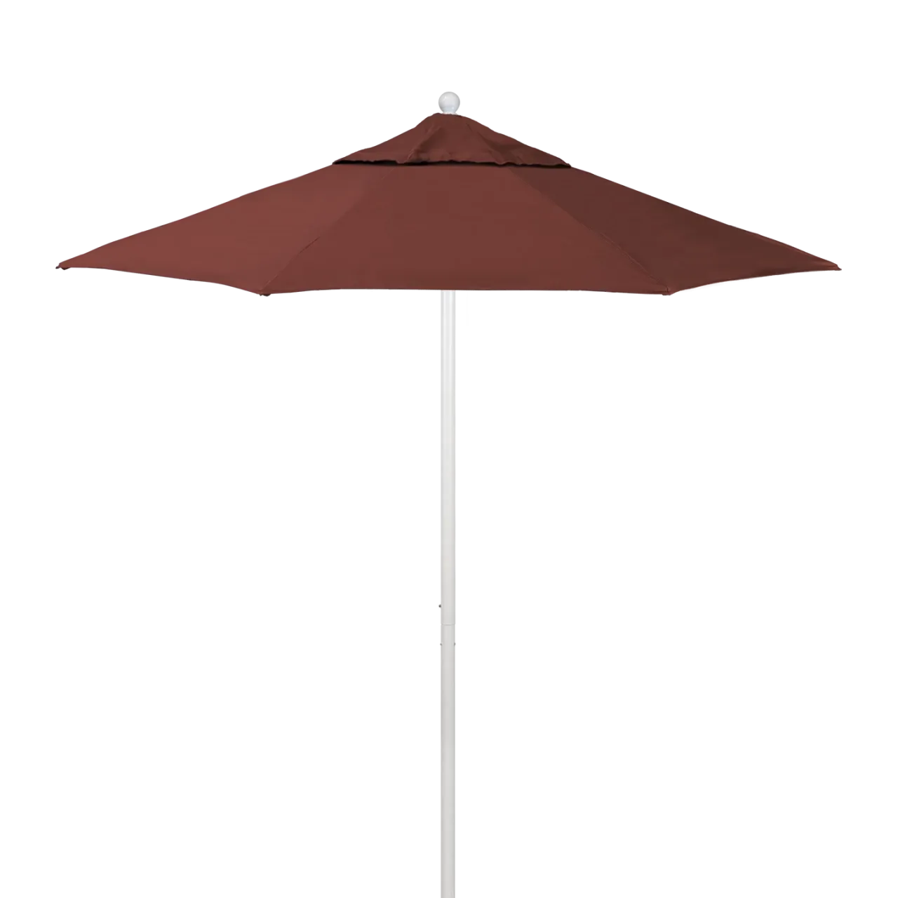 California Umbrella Venture Series 7.5 ft Commercial Patio Umbrella: Robust Aluminum Frame with Push Lift and Fiberglass Ribs