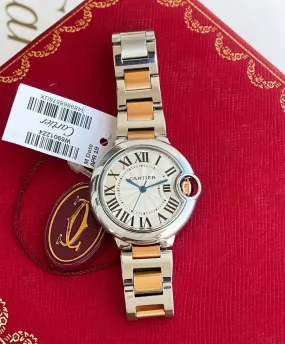 Cartier Ballon Bleu 33mm Women's Watch - Two-Tone Stainless Steel | W69012Z4 | 7AAA Premium Collection
