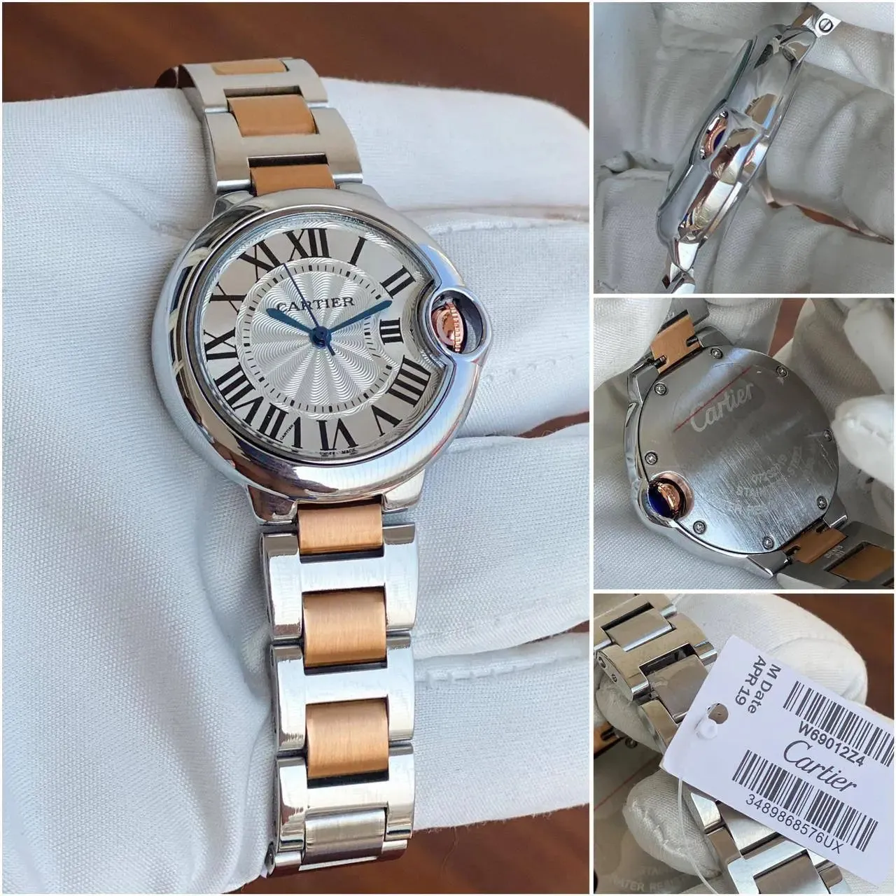Cartier Ballon Bleu 33mm Women's Watch - Two-Tone Stainless Steel | W69012Z4 | 7AAA Premium Collection