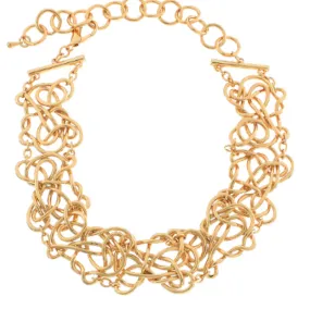 Chained Geometric Shape Necklace